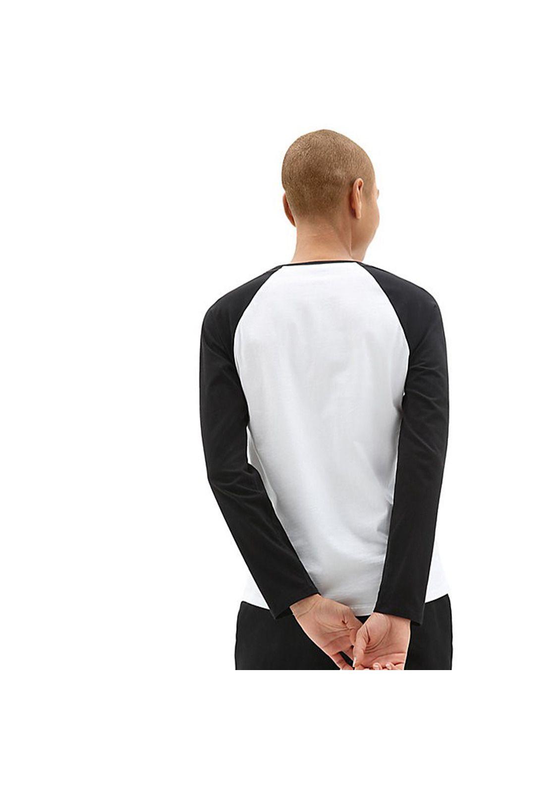 Polera M/L Mujer Wm Flying V Ls Raglan White-Black-3