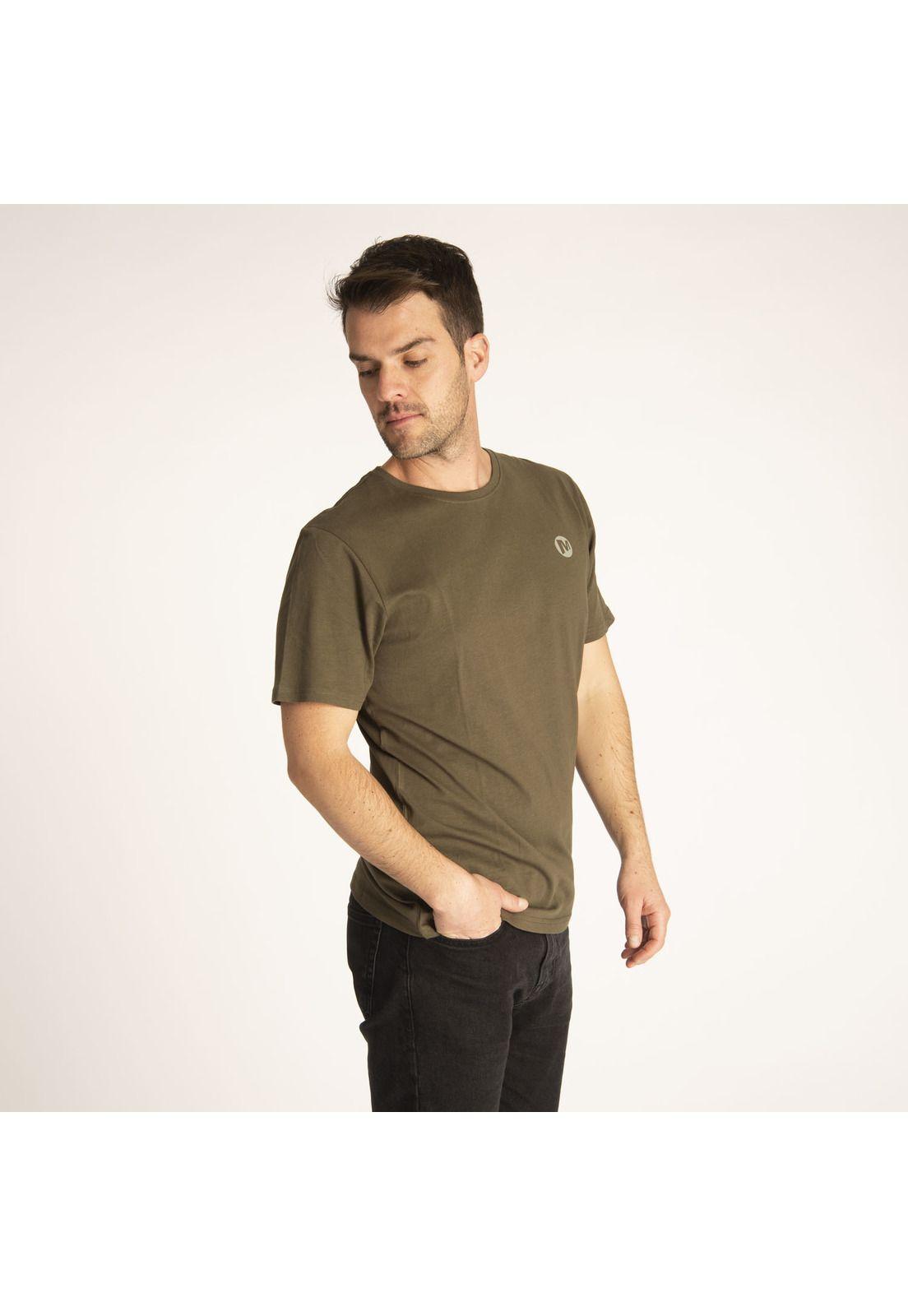 Polera M/C Hombre Basic Merrell Verde-0