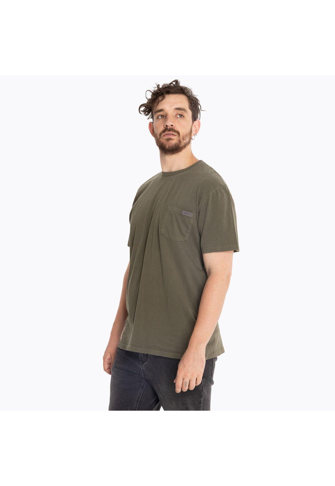 Polera Hombre Pocket 2 Oliva-3