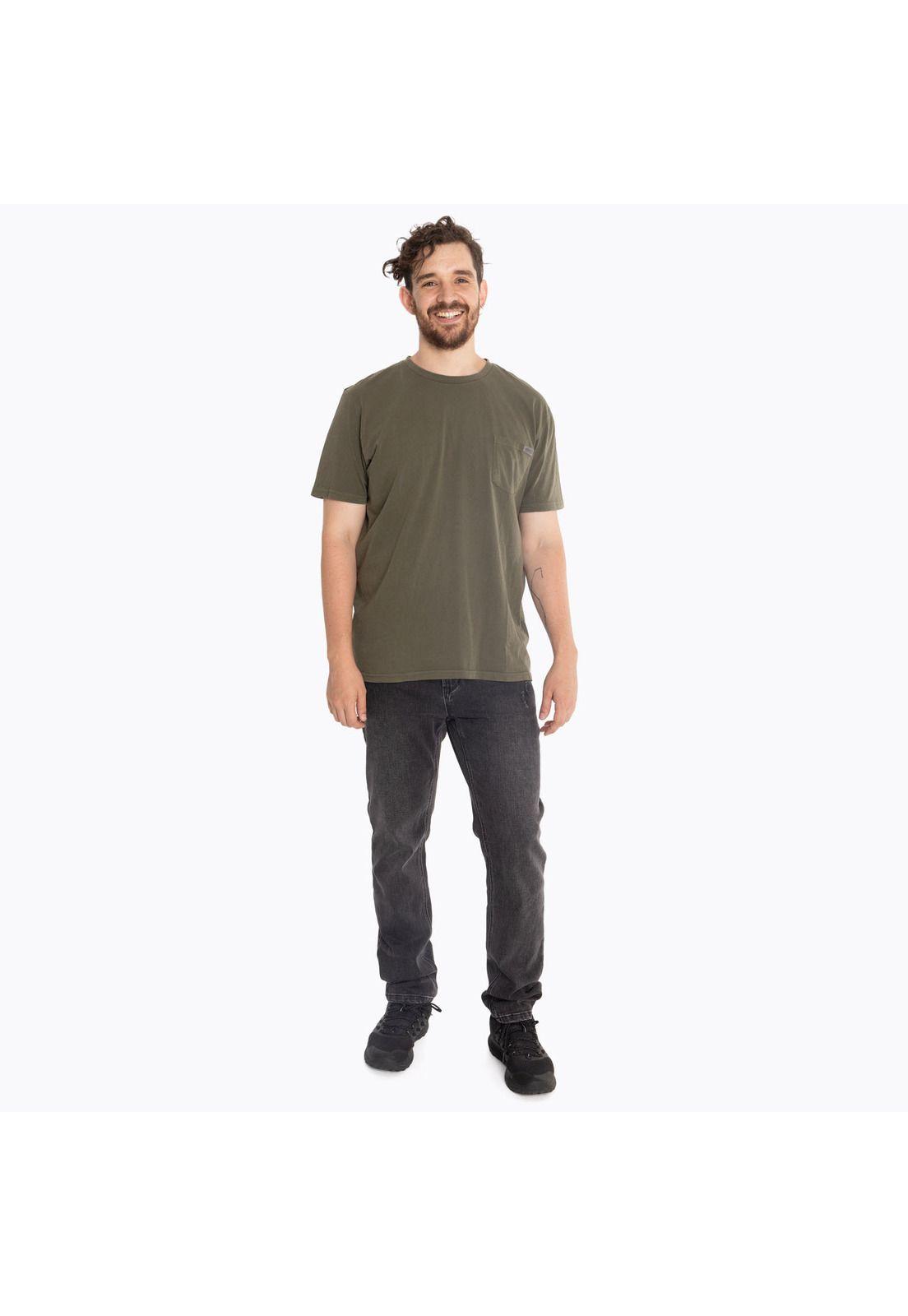 Polera Hombre Pocket 2 Oliva-5