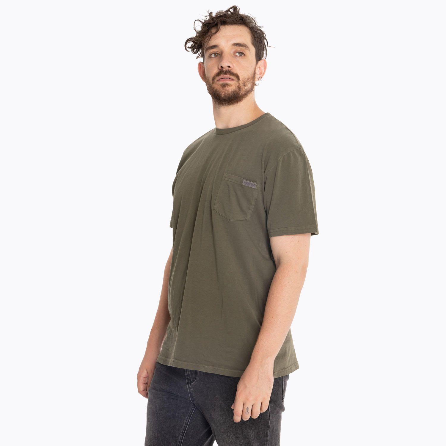 Polera Hombre Pocket 2 Oliva-3