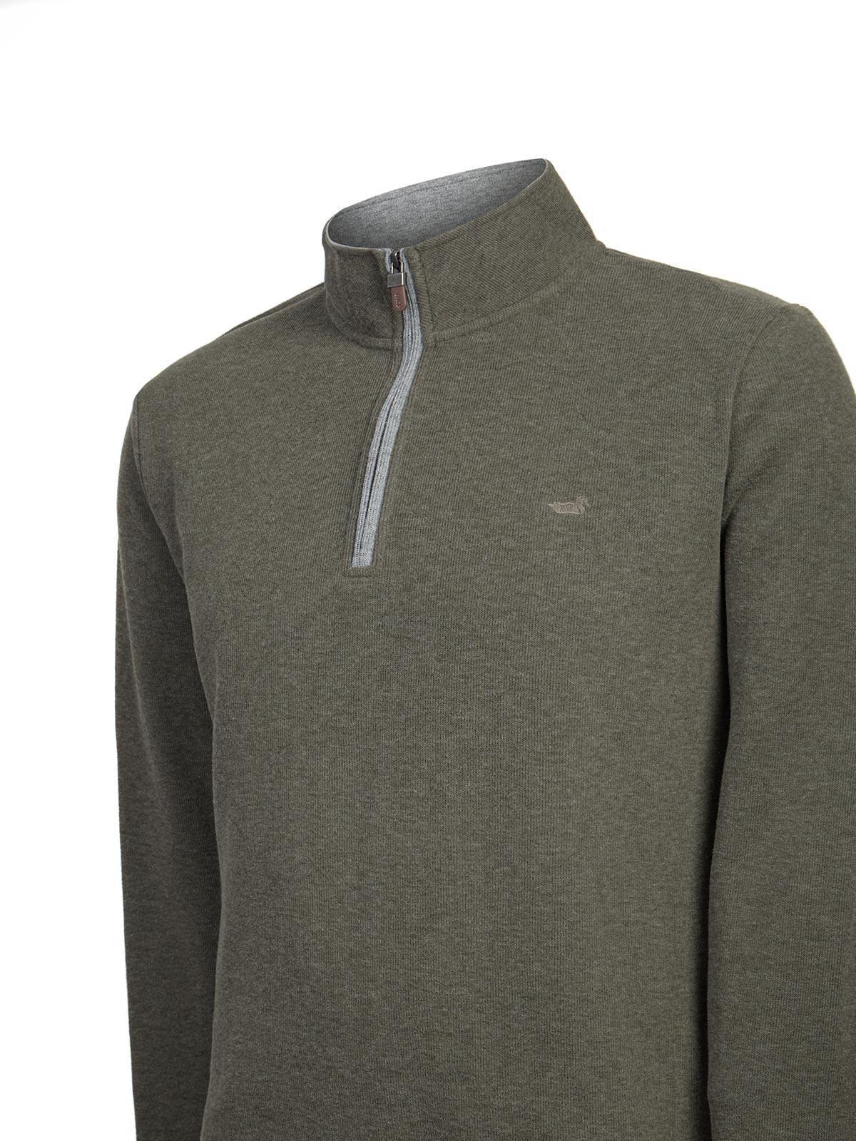 Polerón Algodón Orgánico Hombre Doblehalf Verde-3