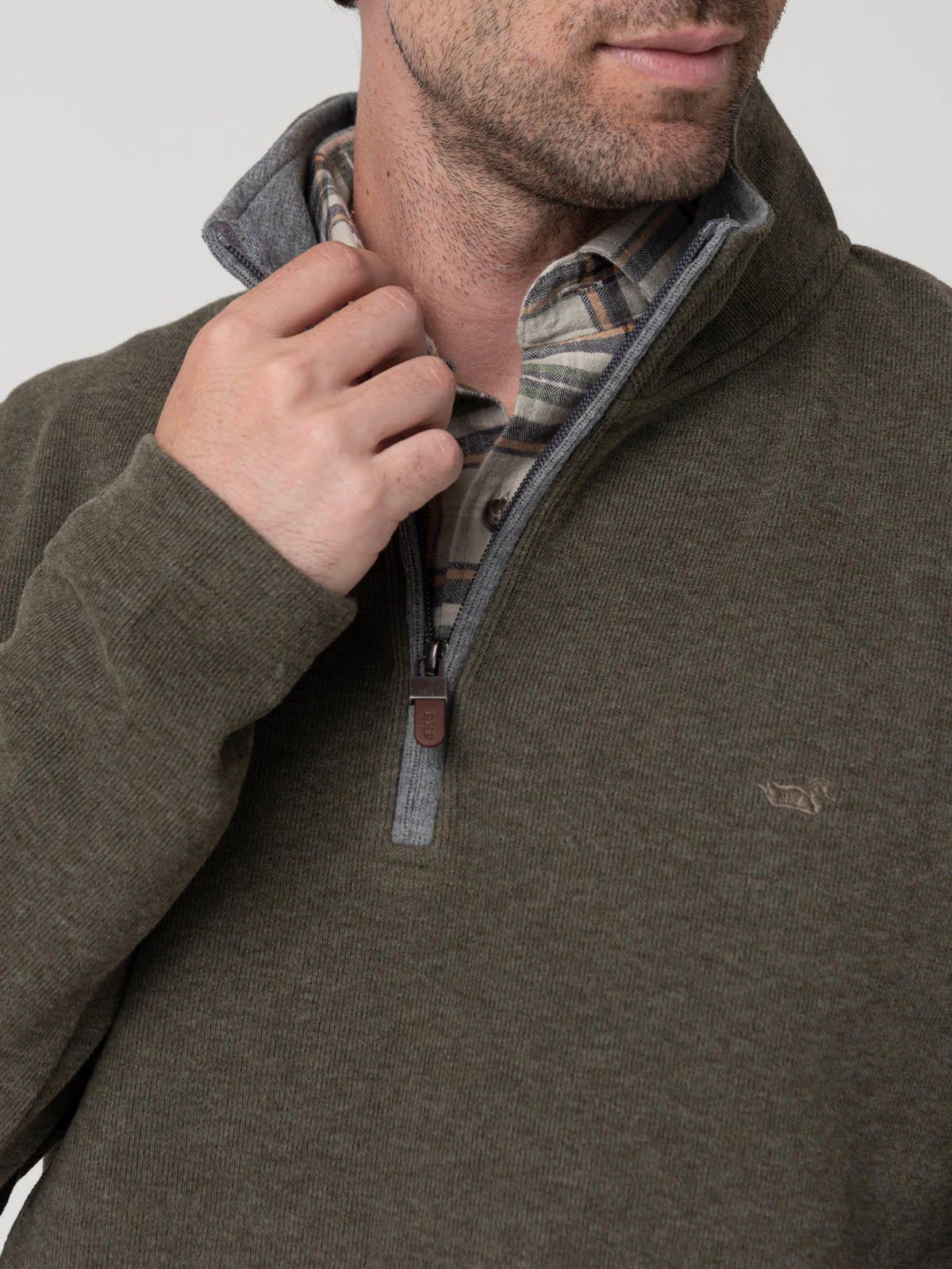 Polerón Algodón Orgánico Hombre Doblehalf Verde-6