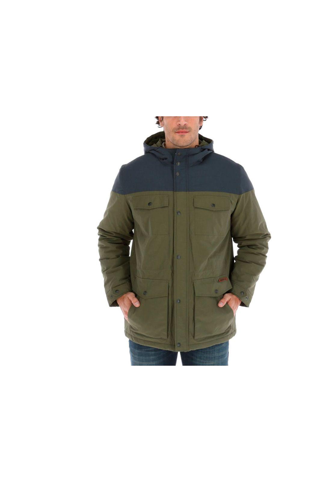 Chaqueta Beartooth Colorblocked Parka Verde-0
