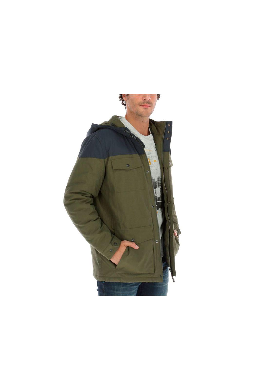 Chaqueta Beartooth Colorblocked Parka Verde-3