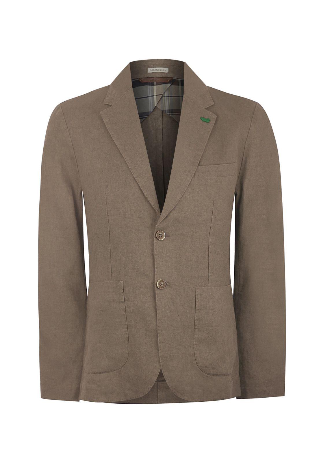 Chaqueta Lino Orgánico Café Amalfi Hombre -0