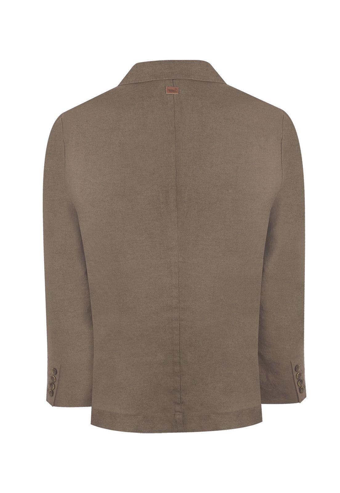 Chaqueta Lino Orgánico Café Amalfi Hombre -1