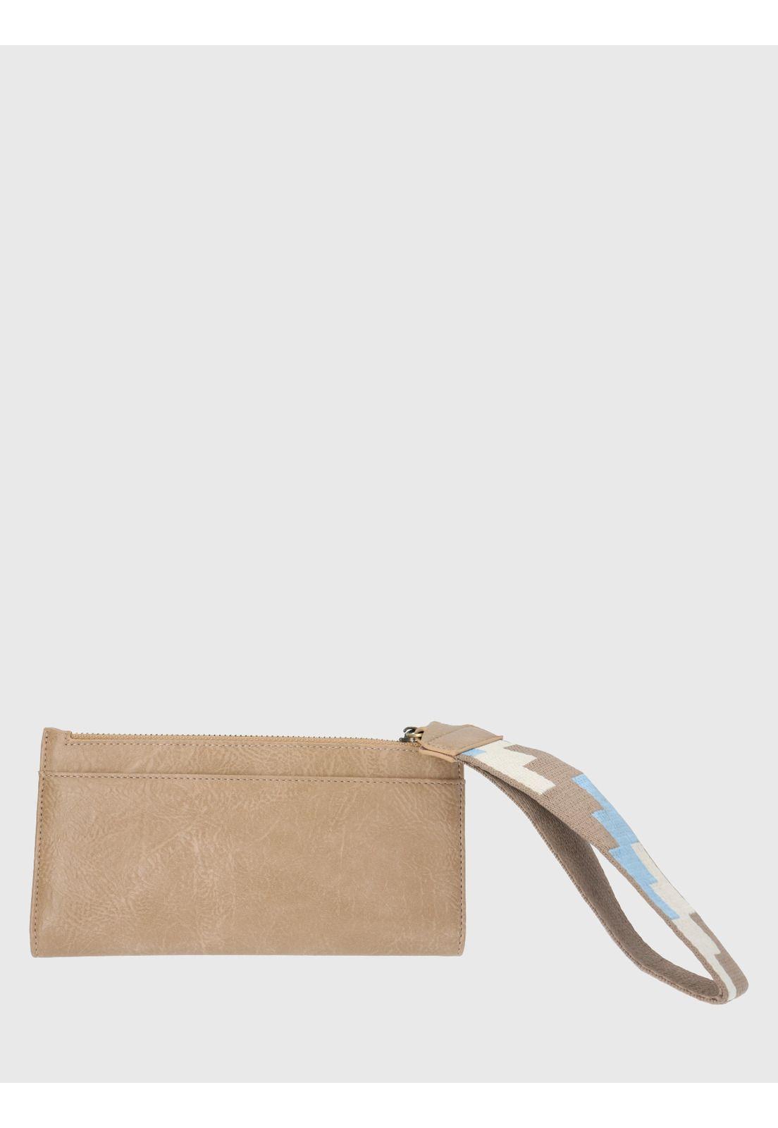 Billetera Ecocuero Beige Luck Mujer-1