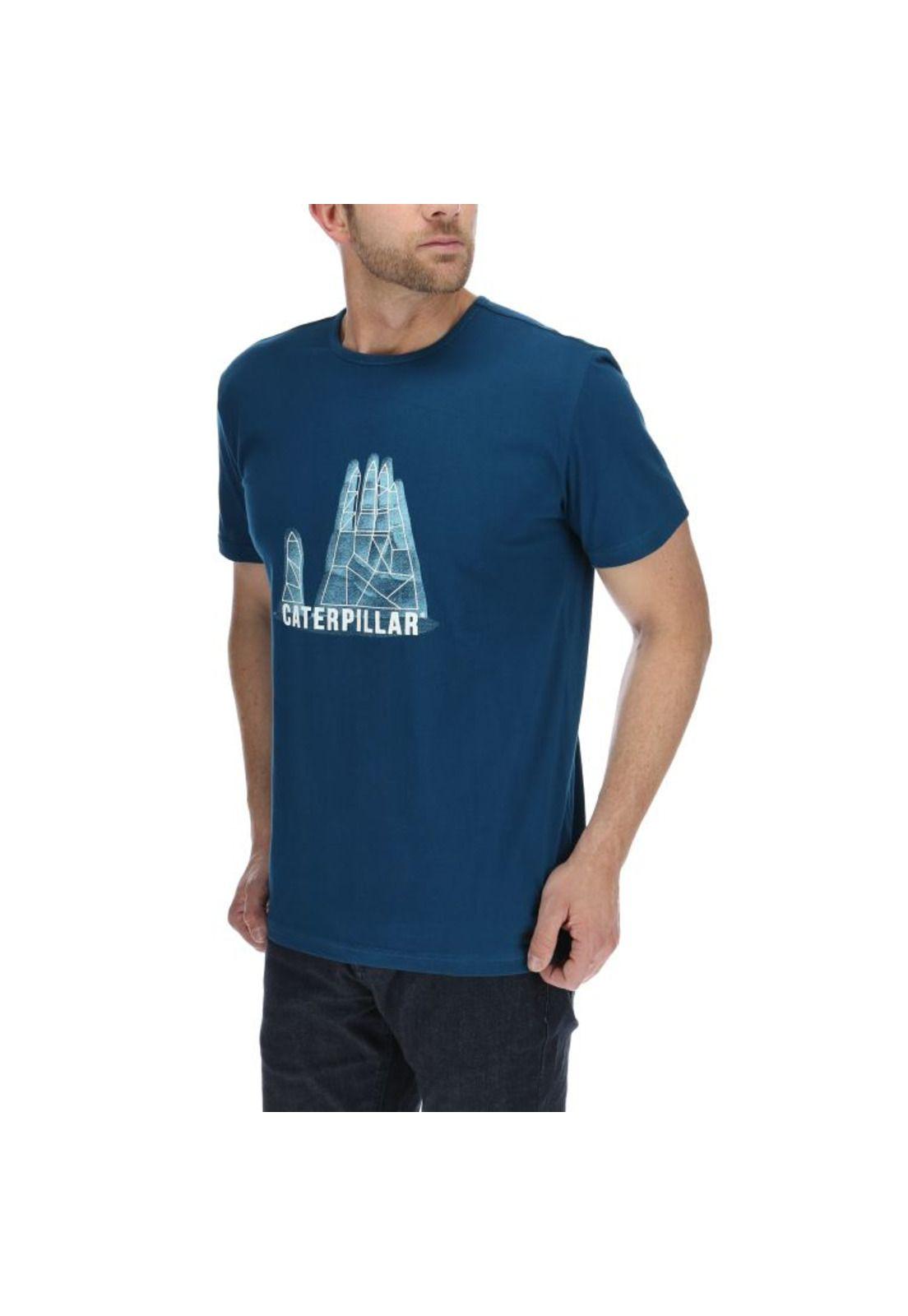 Polera Mc Hombre Fingers Tee Azul Marino-1