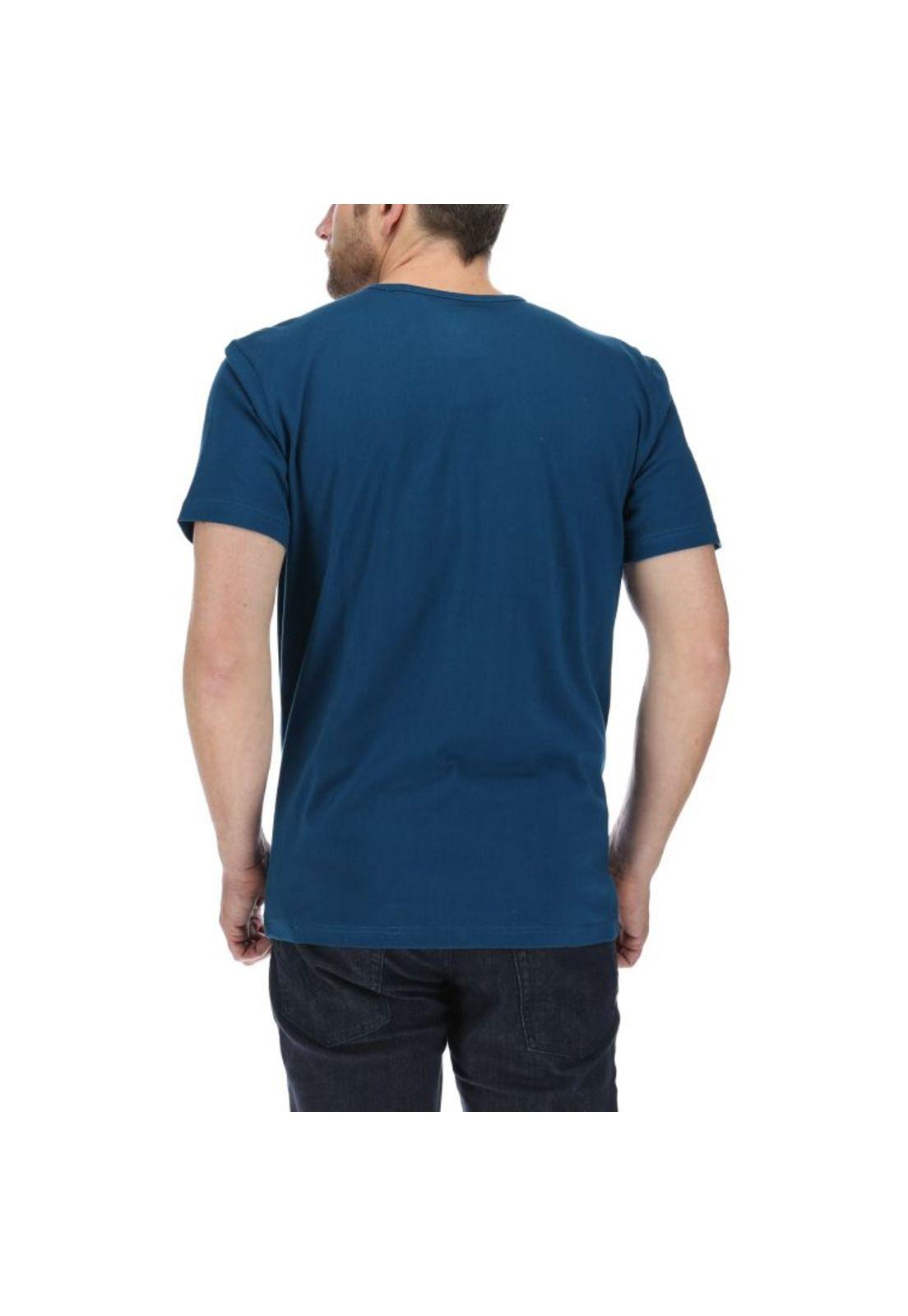 Polera Mc Hombre Fingers Tee Azul Marino-2