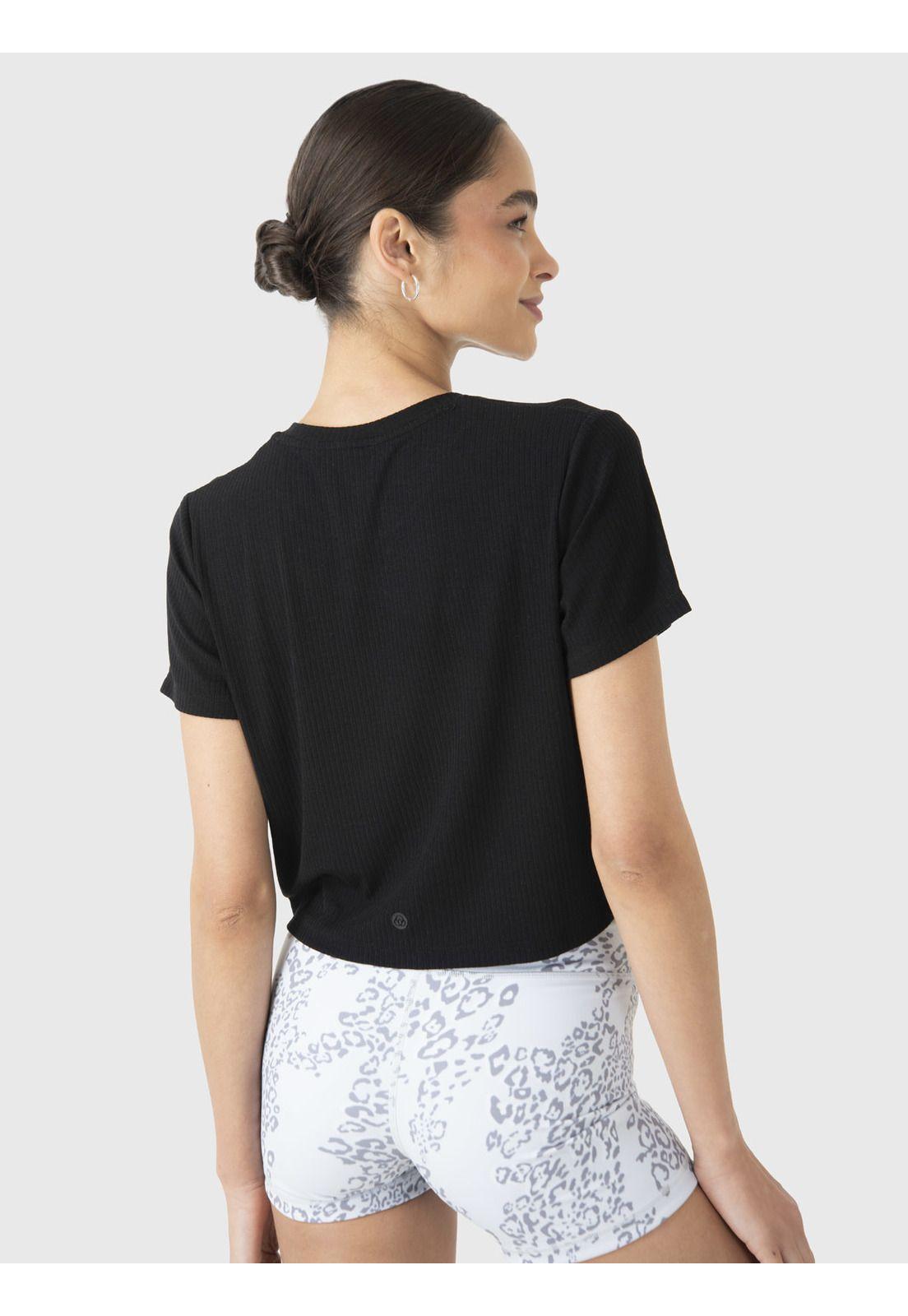 Polera Manga Corta Mujer Basic Zia II Negro-3
