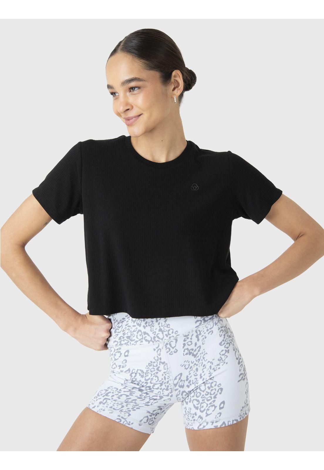 Polera Manga Corta Mujer Basic Zia II Negro-4