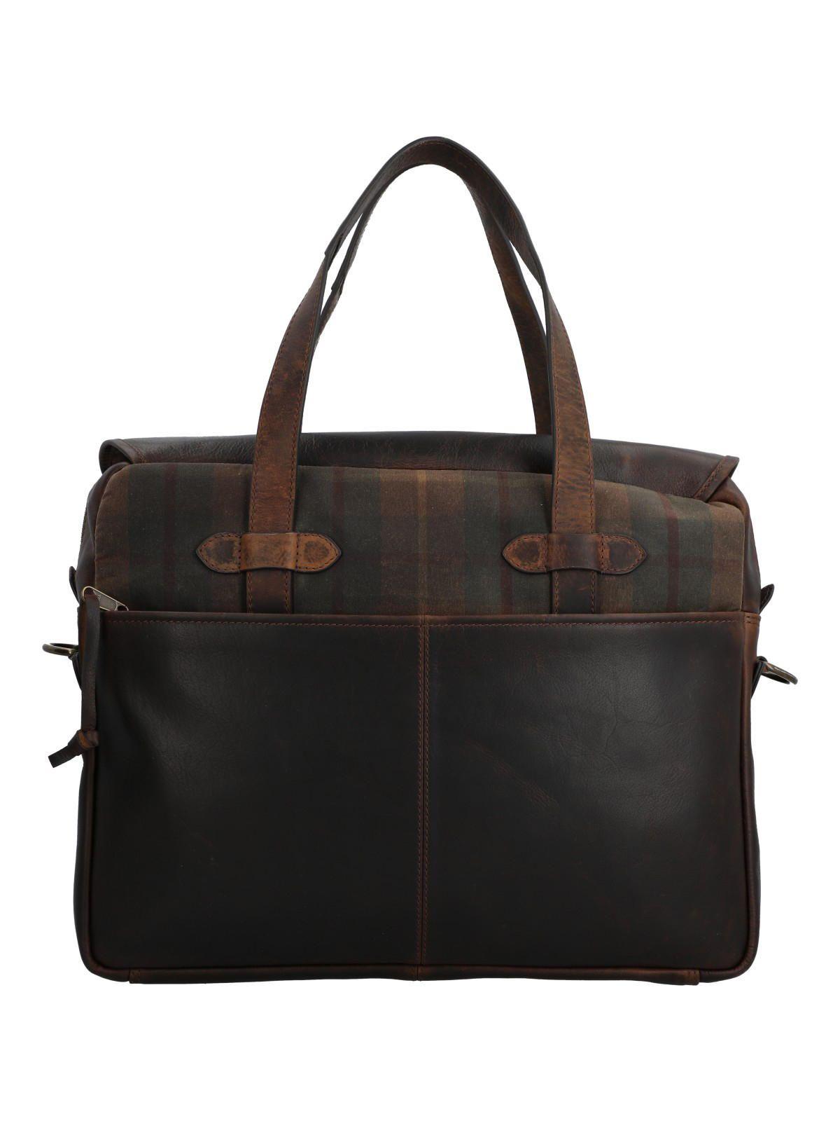 Maletín Canvas Unisex Uk Cambridge Bag Café-2