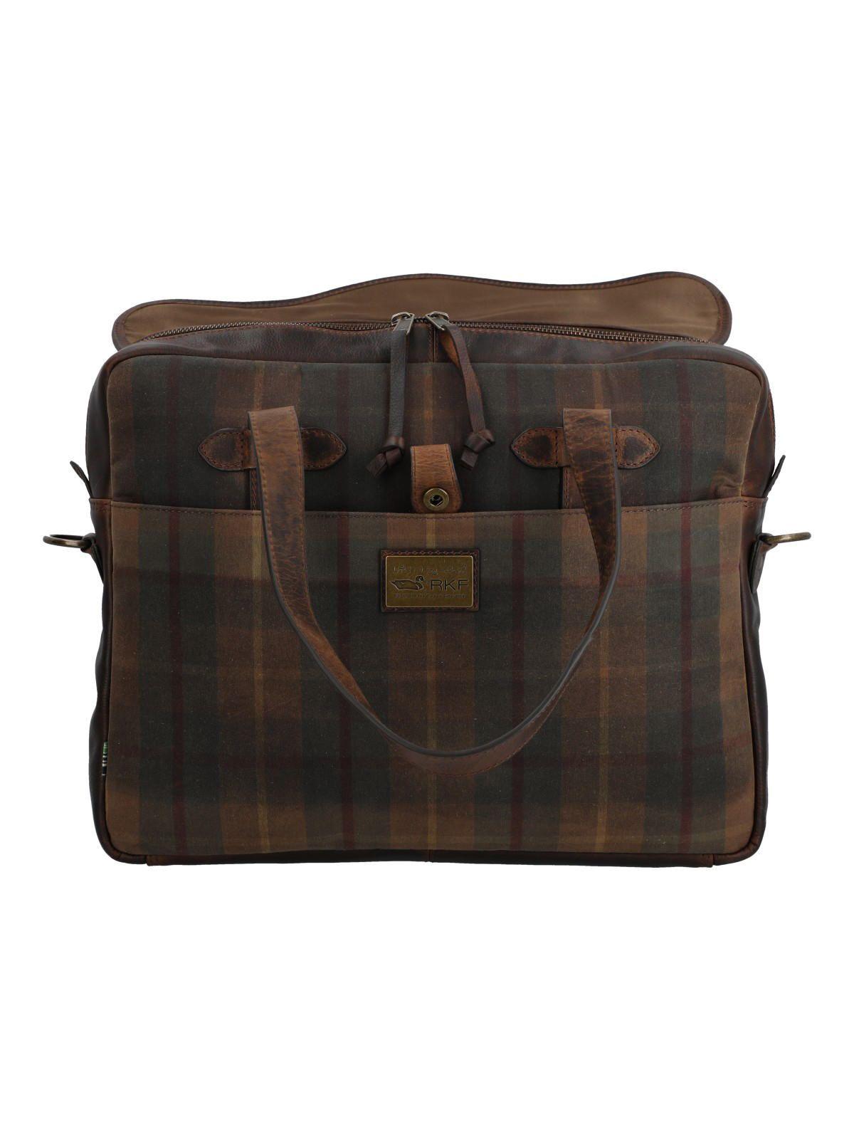 Maletín Canvas Unisex Uk Cambridge Bag Café-3