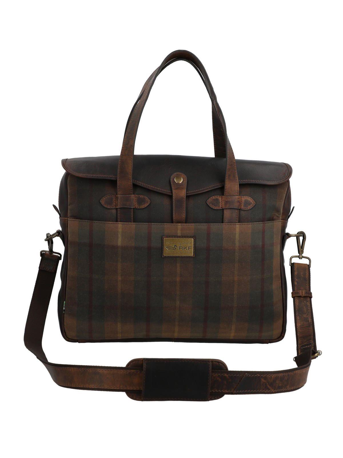 Maletín Canvas Unisex Uk Cambridge Bag Café-4