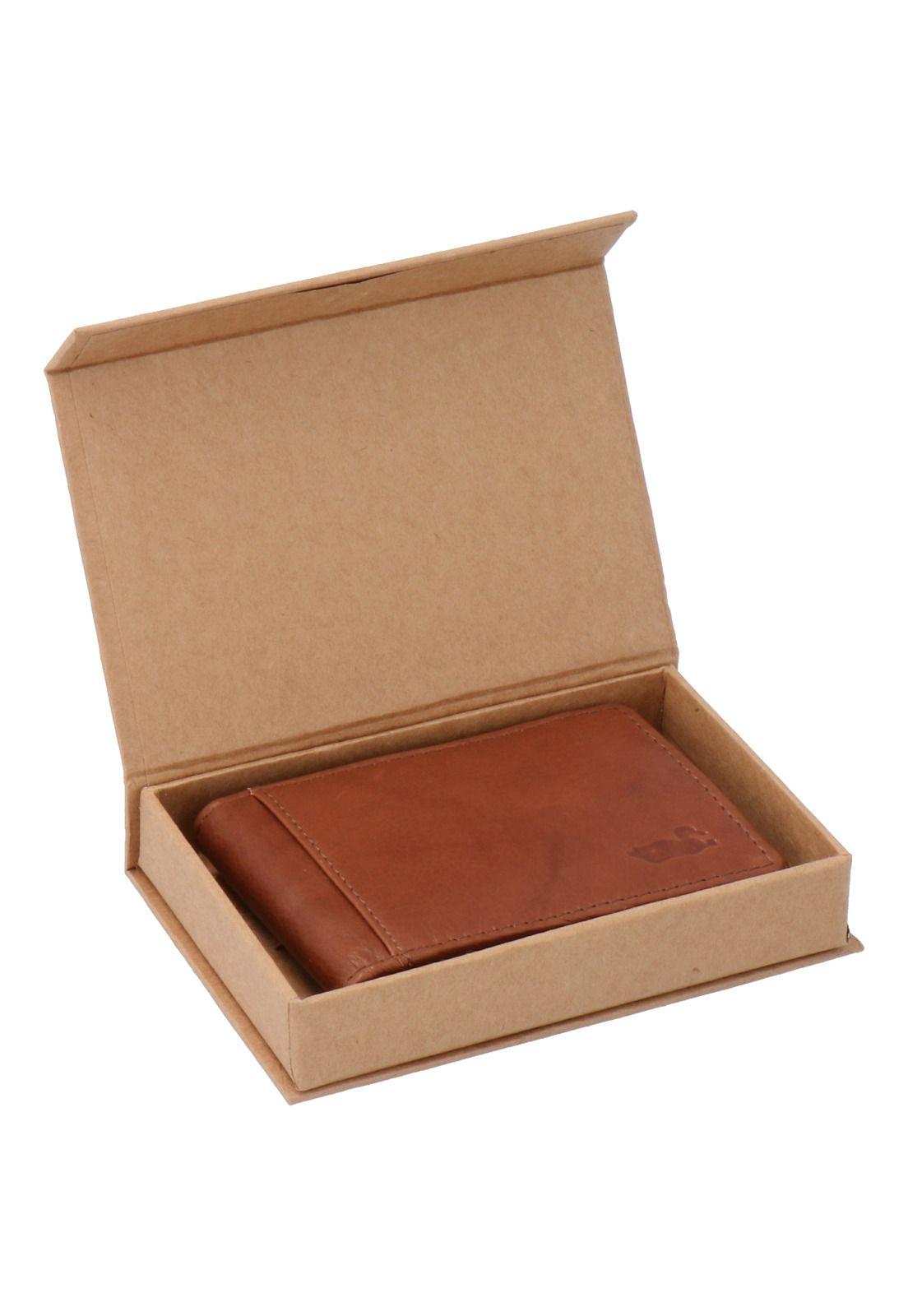 Billetera Hombre Aq Clip Café-4