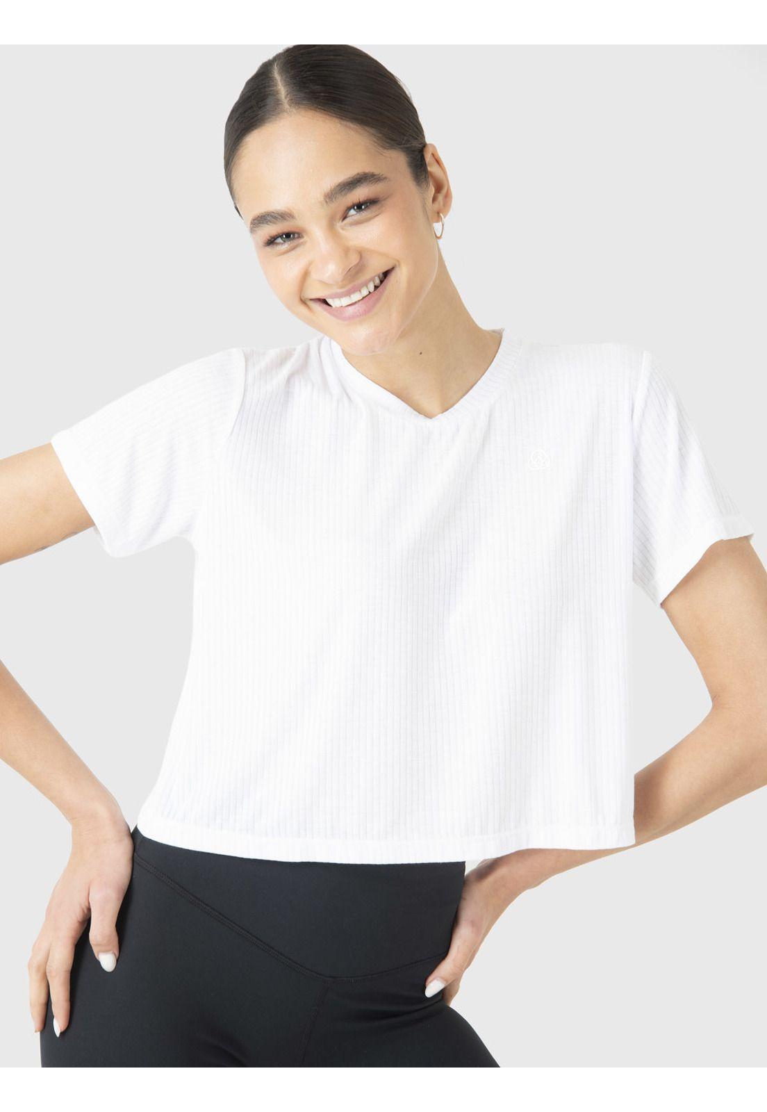 Polera Manga Corta Mujer Basic Zia II Blanco-4