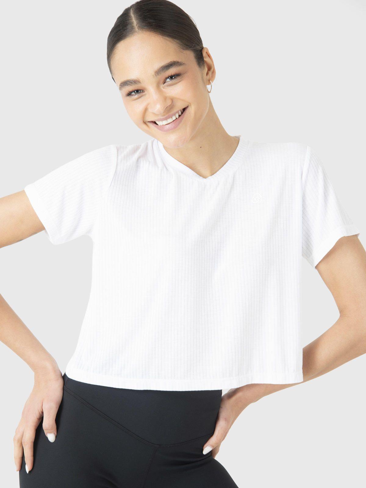 Polera Manga Corta Mujer Basic Zia II Blanco-4
