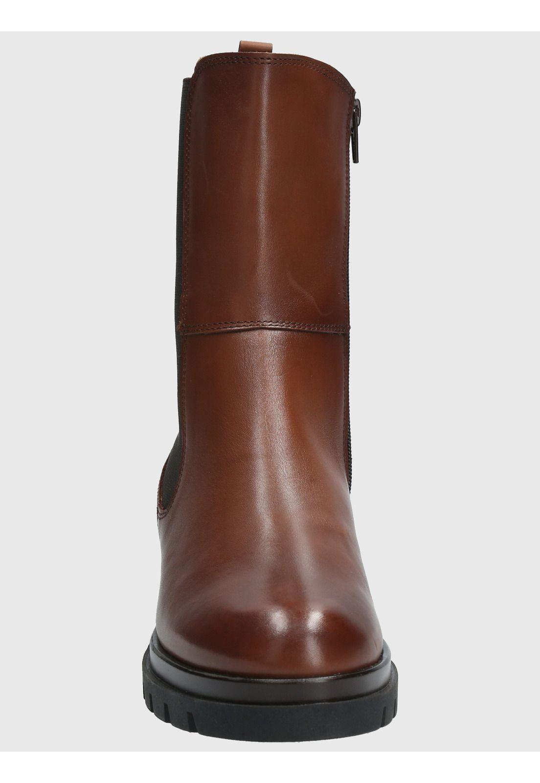 Bota Cuero Mujer Fetter Café-3