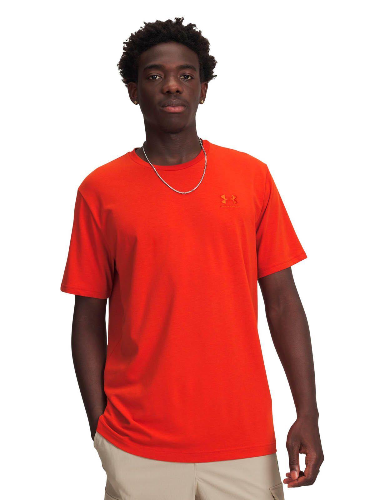 Polera Manga Corta Lifestyle para hombre Icon naranjo -0