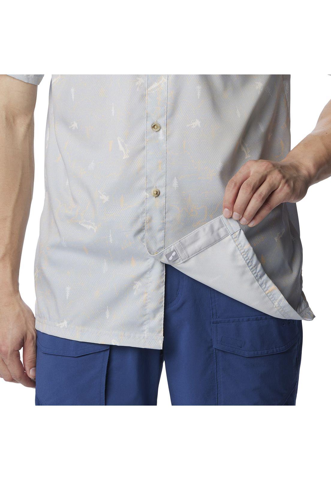 Camisa M/C Super Slack Tide Cam Gris Hombre-6