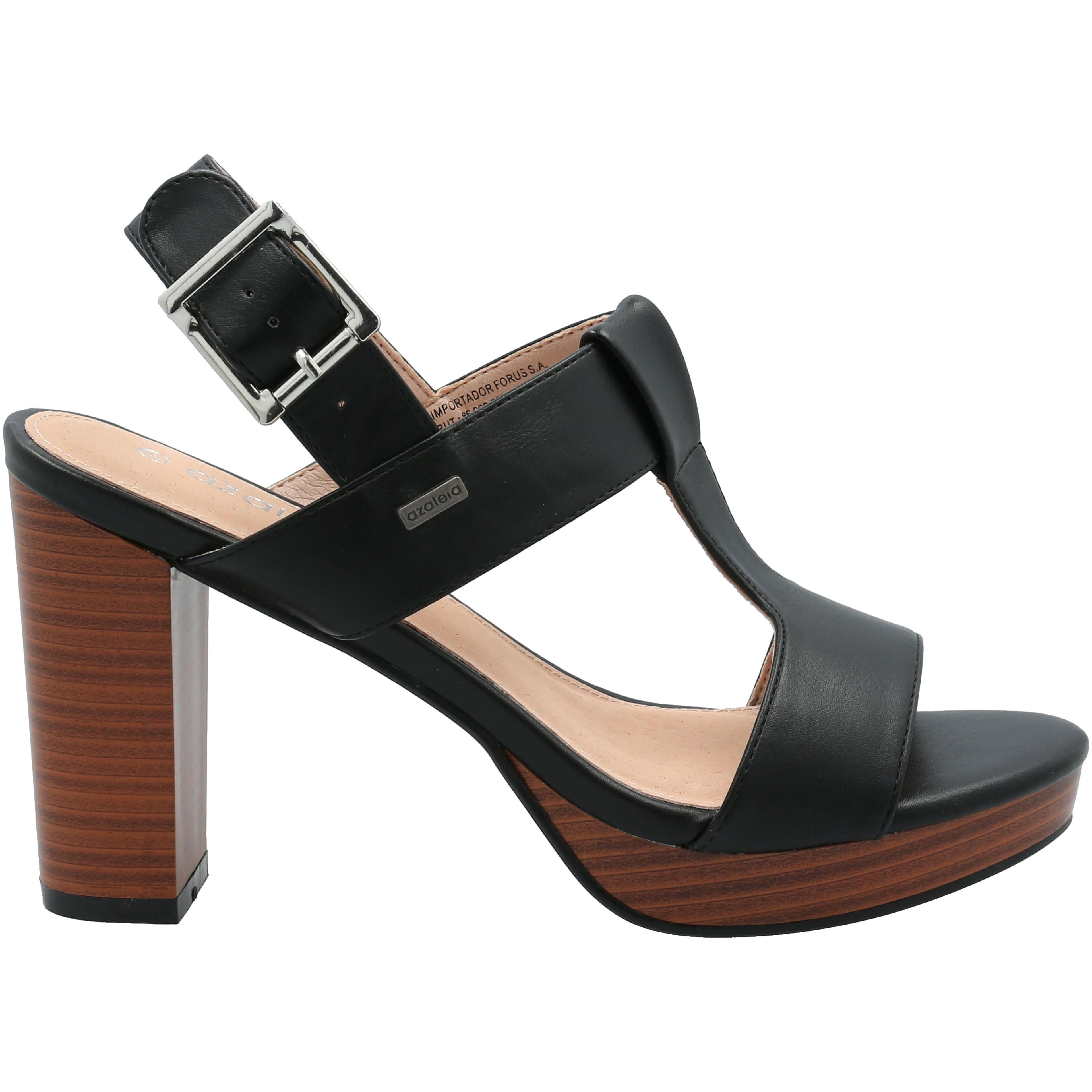 Sandalia Negra Mujer Luciano -1