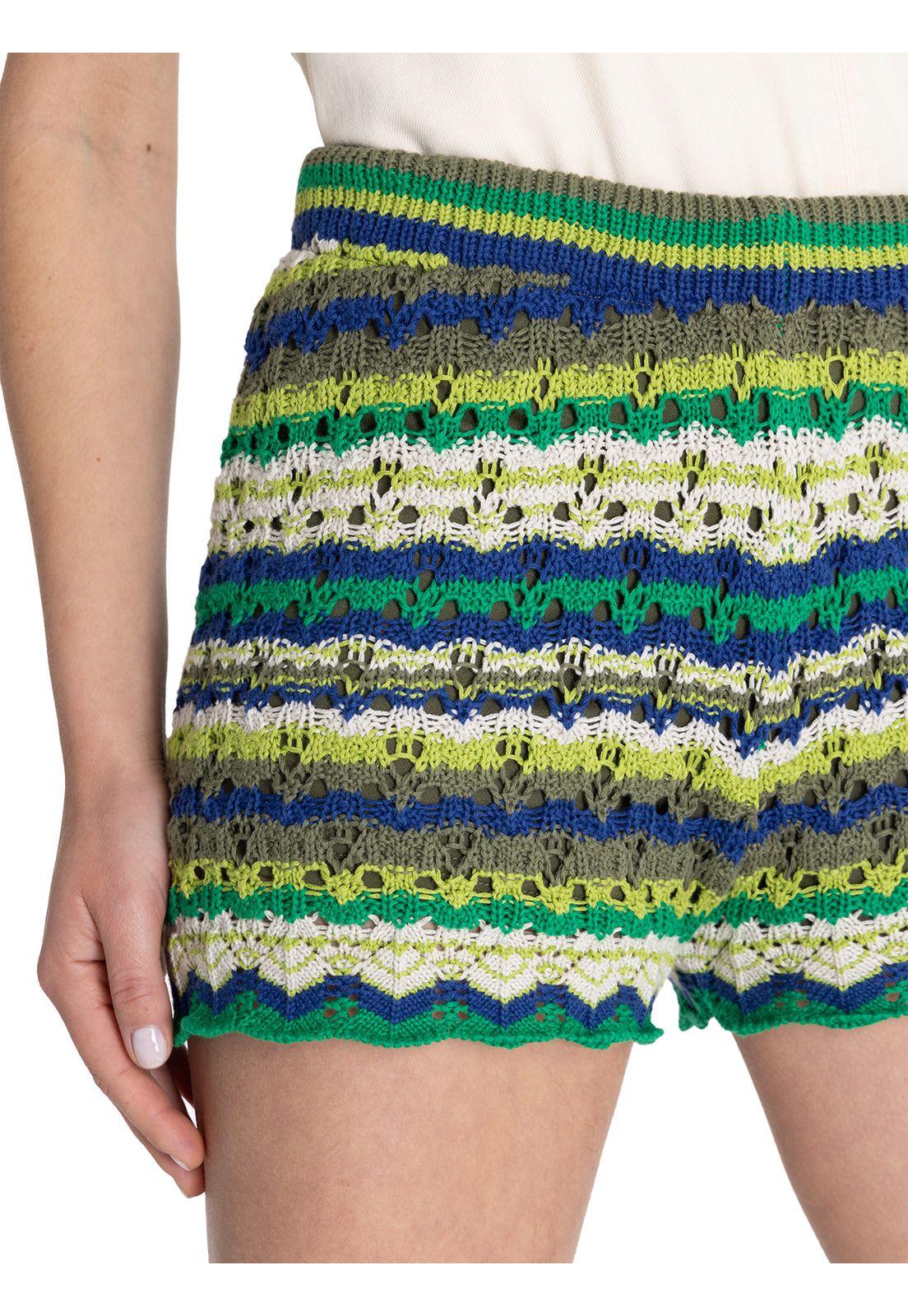 Short Algodón Orgánico Verde Robie Mujer -7