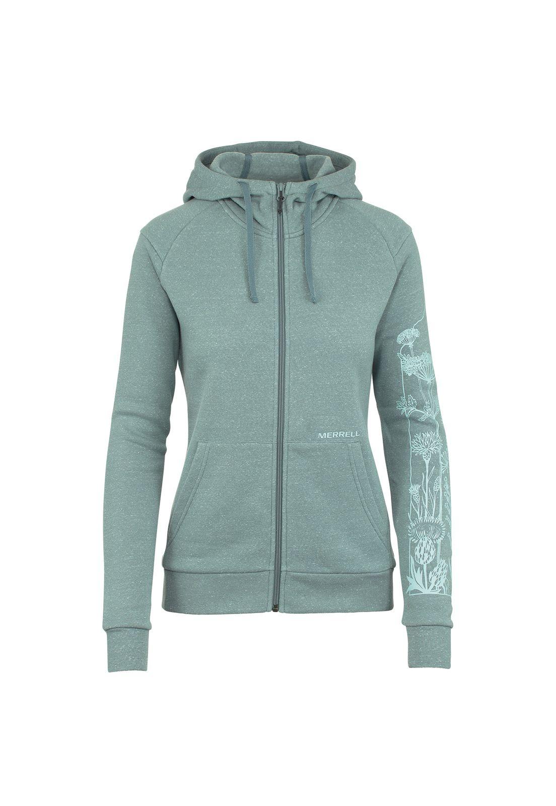 Poleron Mujer Floral Hdy Celeste-0