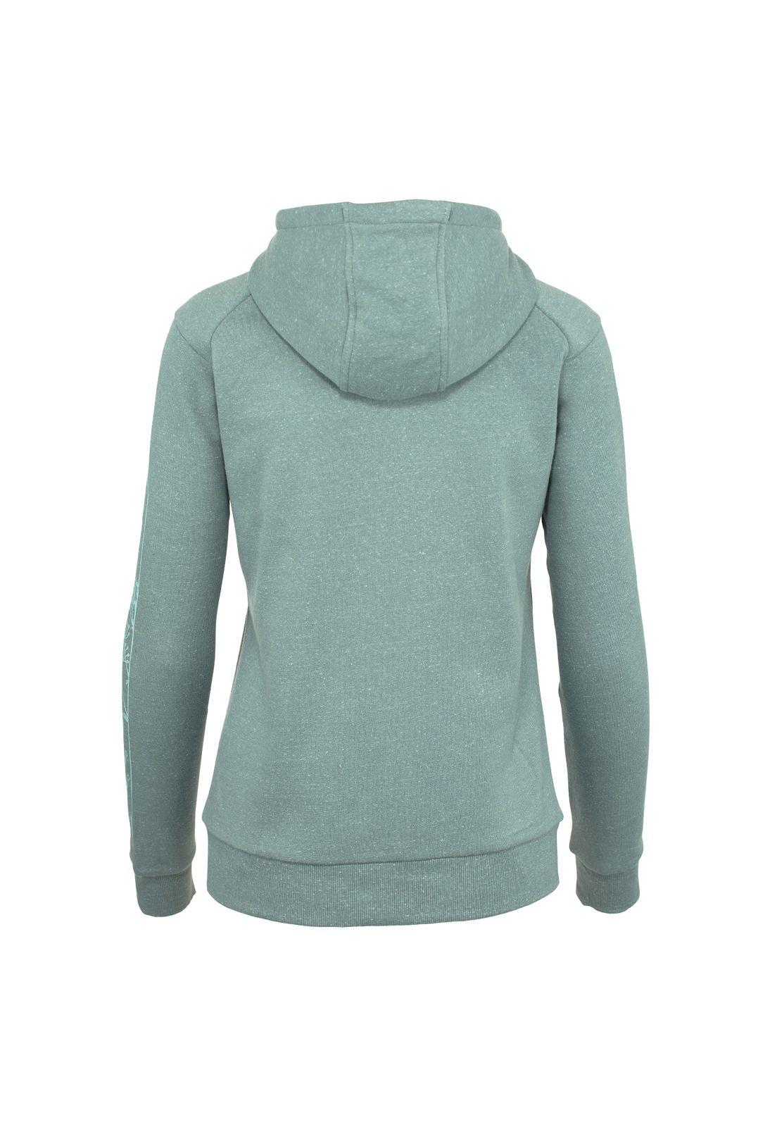 Poleron Mujer Floral Hdy Celeste-1