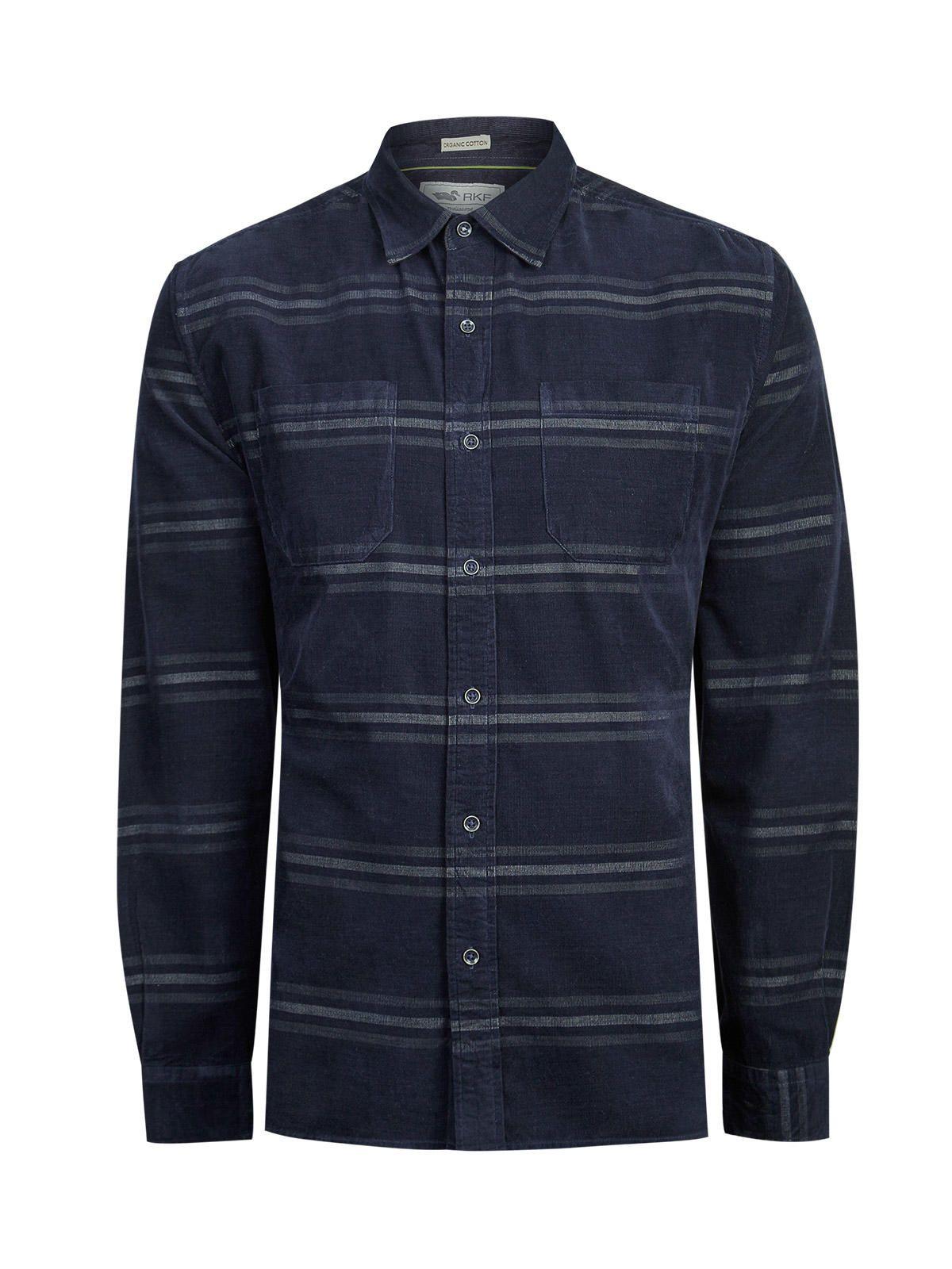 Camisa Algodón Orgánico Hombre Tartancord Azul-0