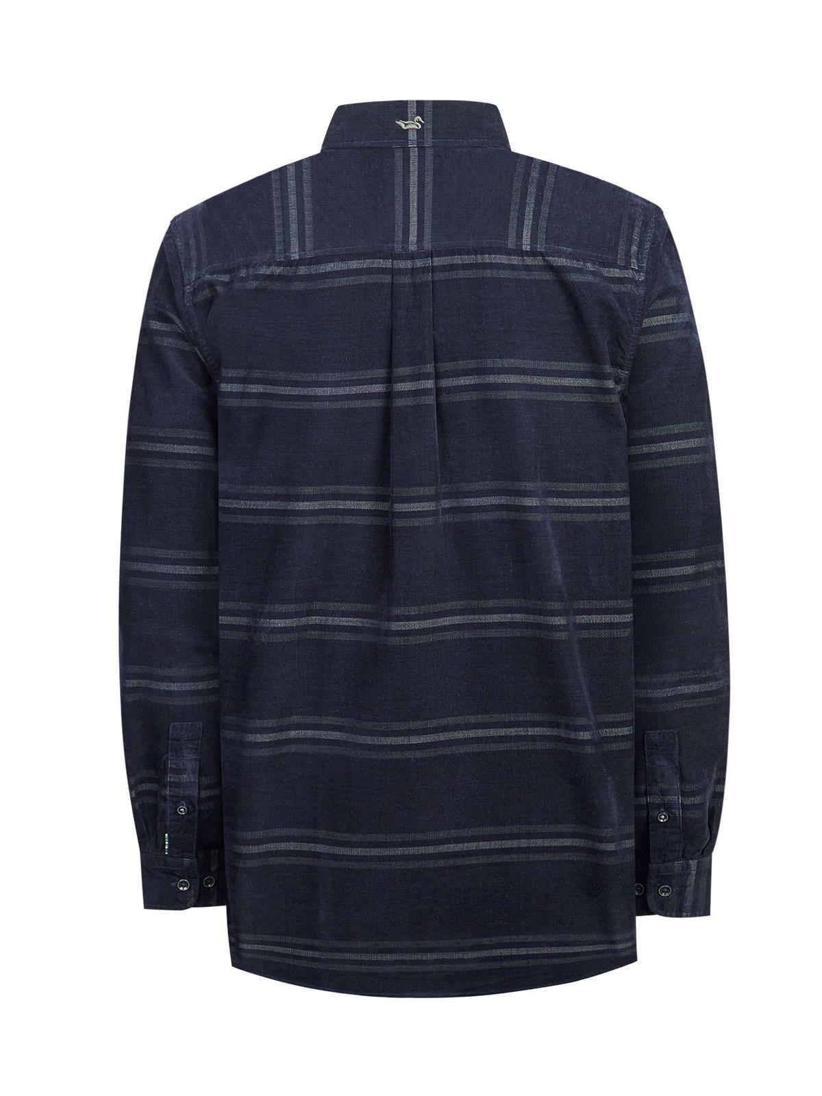 Camisa Algodón Orgánico Hombre Tartancord Azul-1