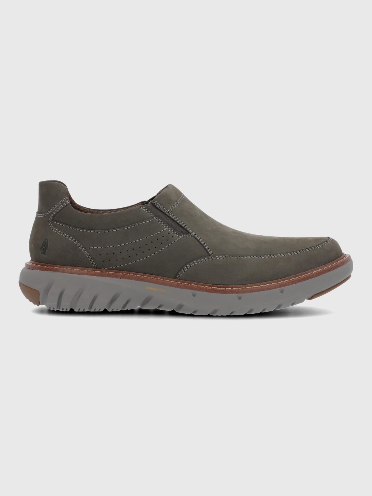 Slip On Cuero Hombre Smart Slop Grey-1