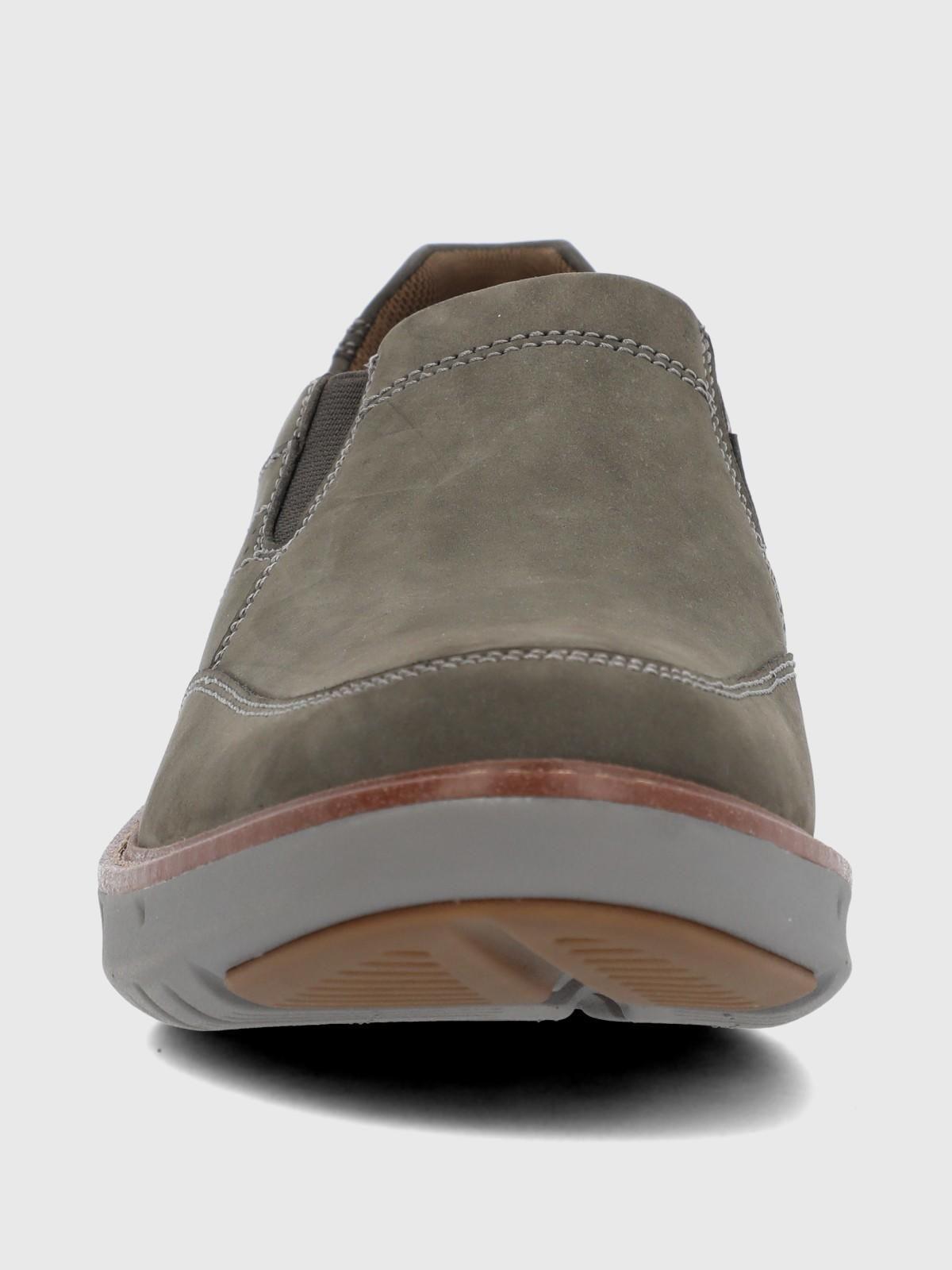 Slip On Cuero Hombre Smart Slop Grey-3