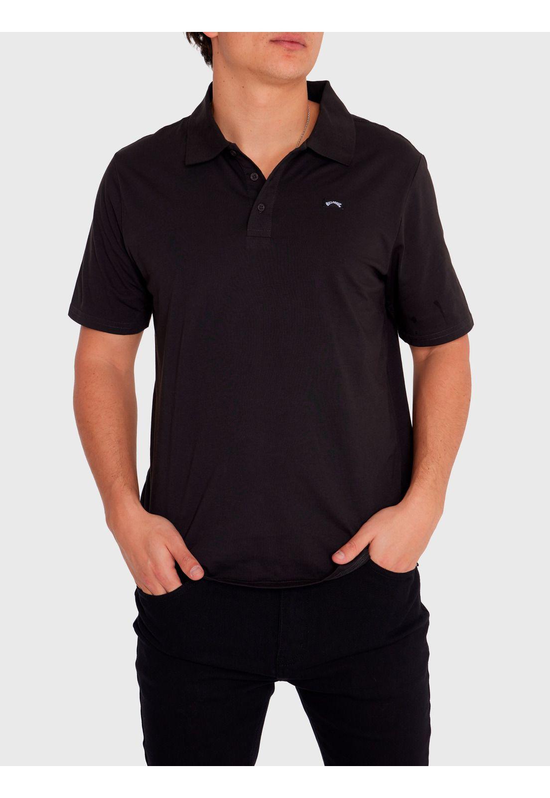 Polera Manga Corta Hombre Polo Classic Negra-1