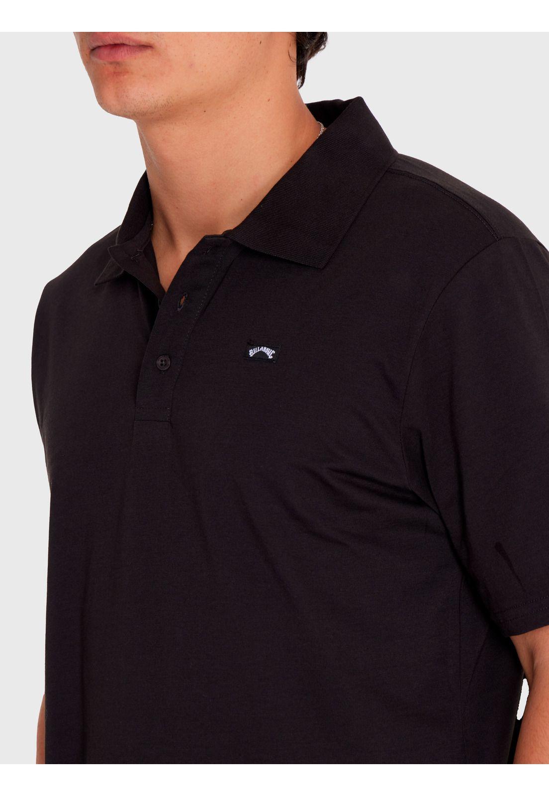Polera Manga Corta Hombre Polo Classic Negra-2