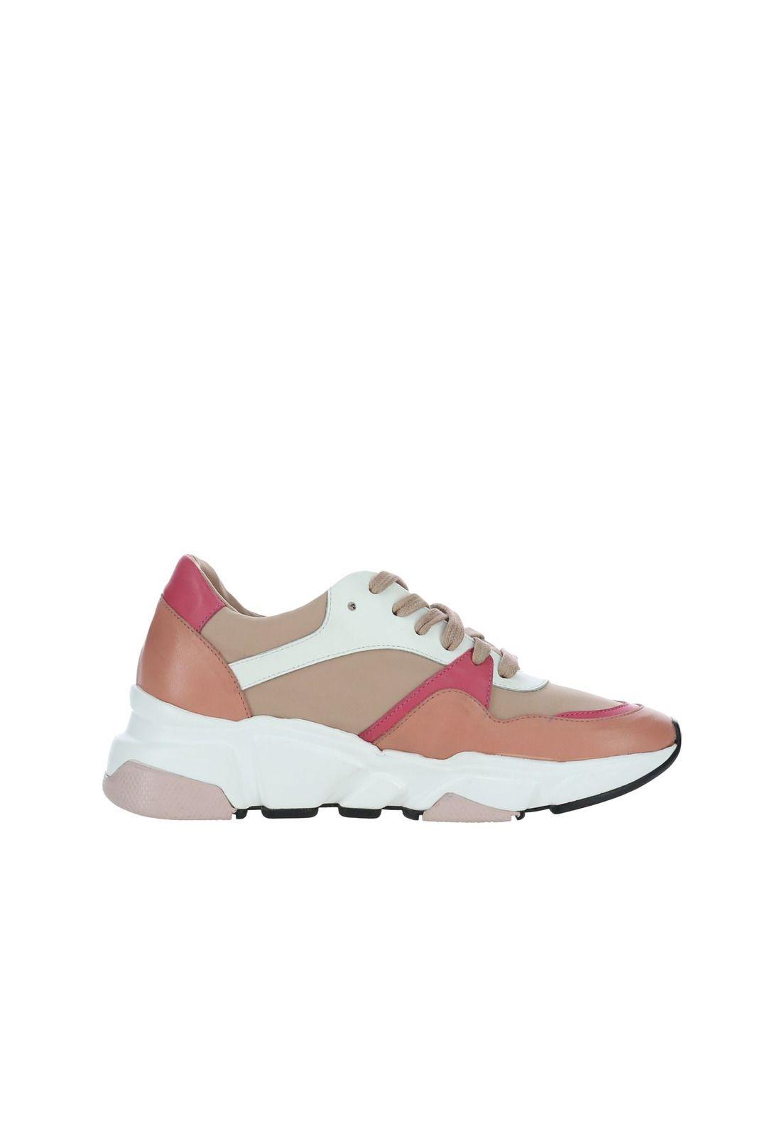 Zapatilla Curly Cuero Rosa-0