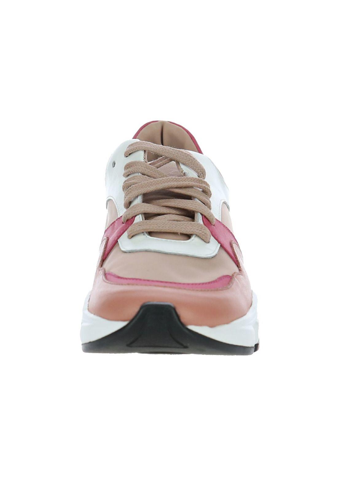 Zapatilla Curly Cuero Rosa-2