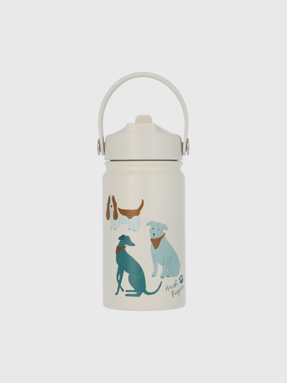 Botella Ac Inox Niño Dog Crema 360 ml-0
