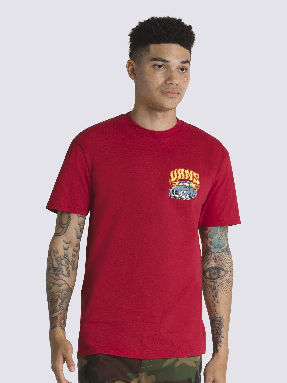 Polera Manga Corta Running On Empty Ss Rojo Unisex-0