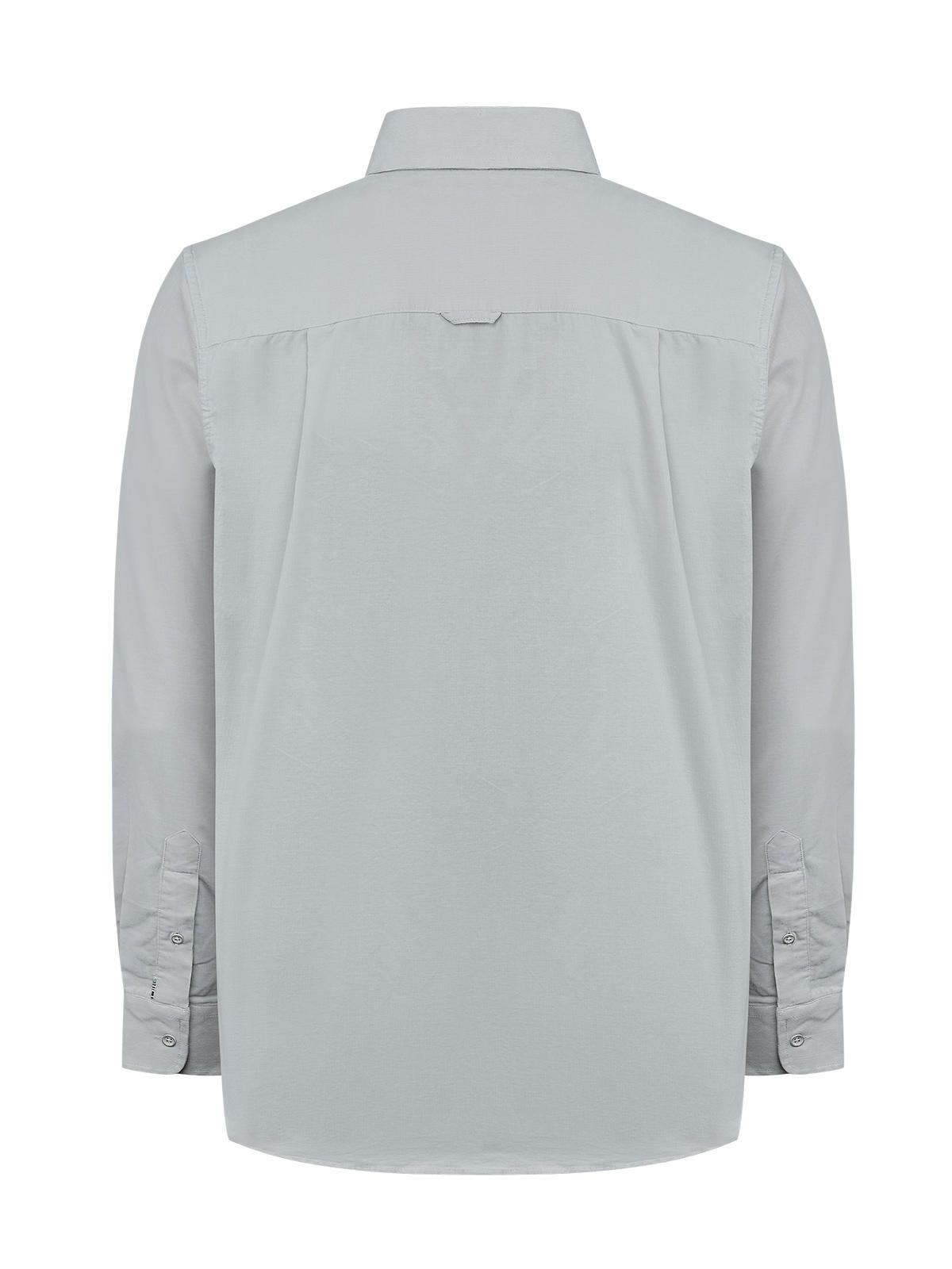 Camisa Algodón Orgánico Hombre Corduroy Gris claro-1