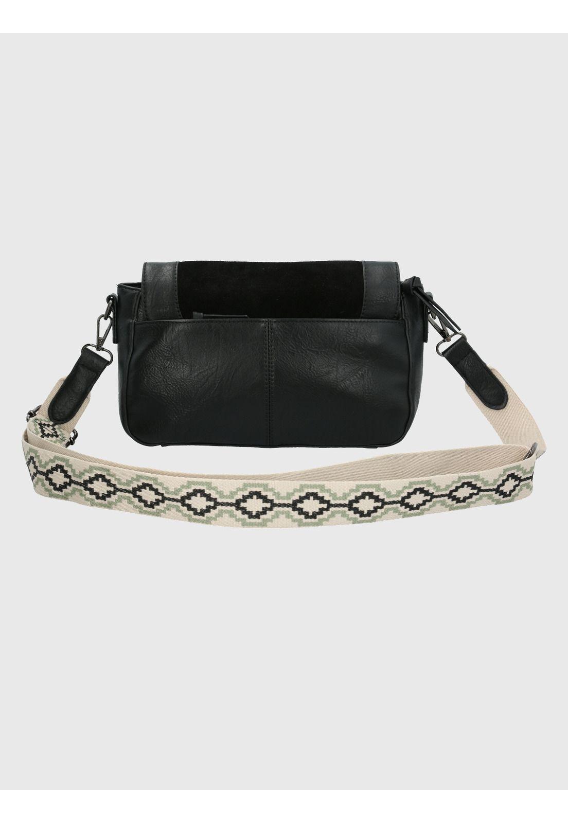 Cartera Ecocuero Negro Luck Cross Mujer-2
