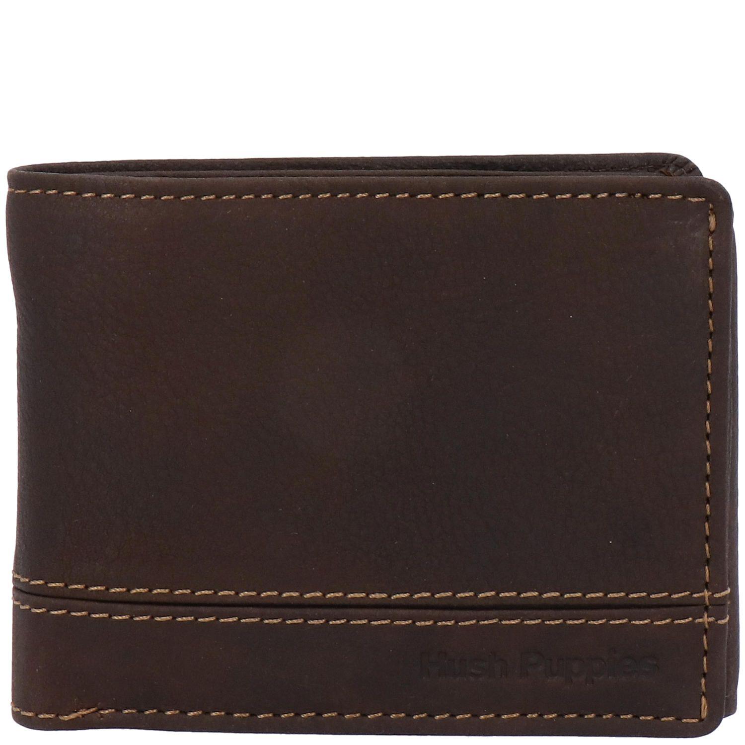 Billetera Cuero Hombre Th Coin Triple Café-0