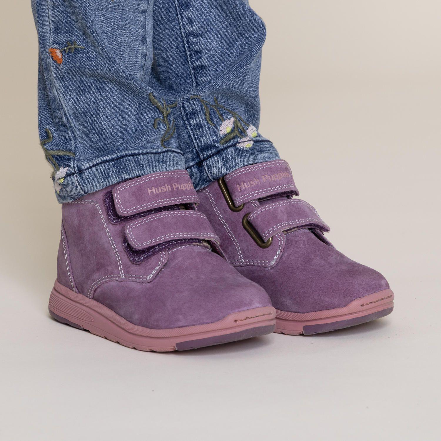 Botín Cuero Niña New Villa Morado-1