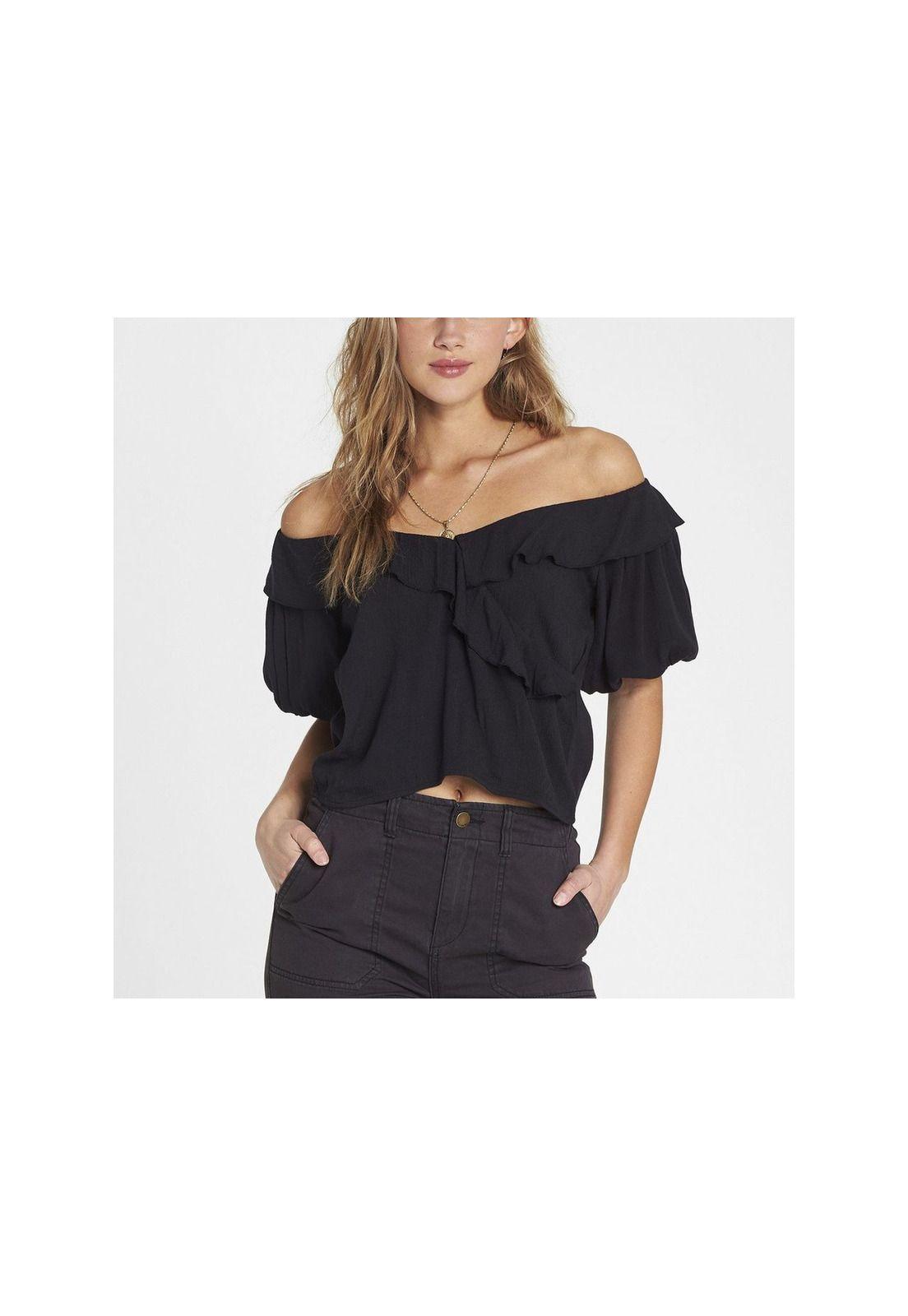 Blusa Manga Corta  Babes For Days Black-0