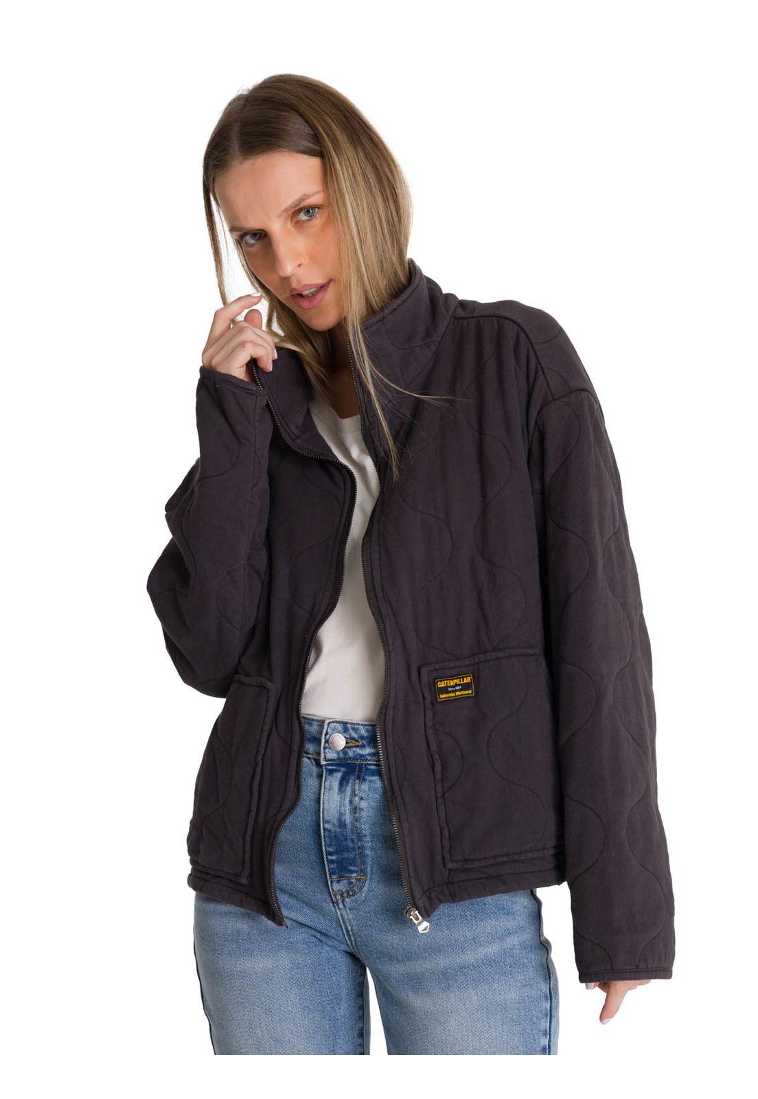 Chaqueta Mujer Cozy Quilted Oversized Azul-0
