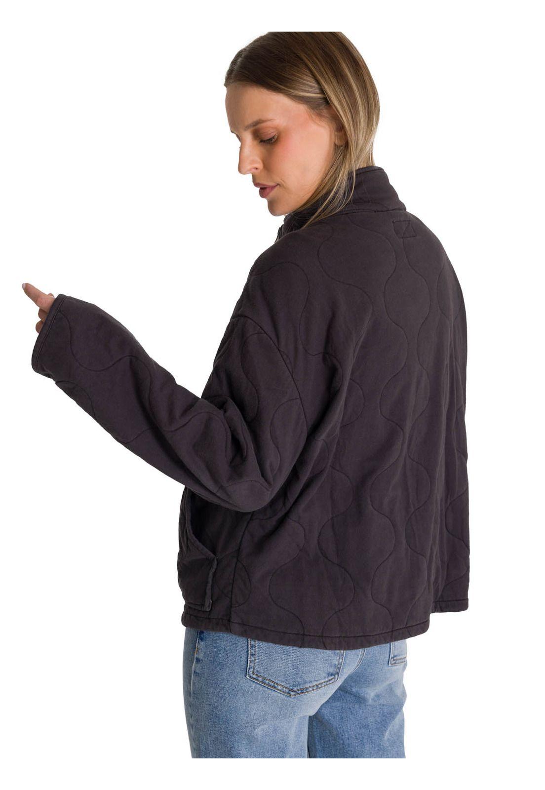 Chaqueta Mujer Cozy Quilted Oversized Azul-4