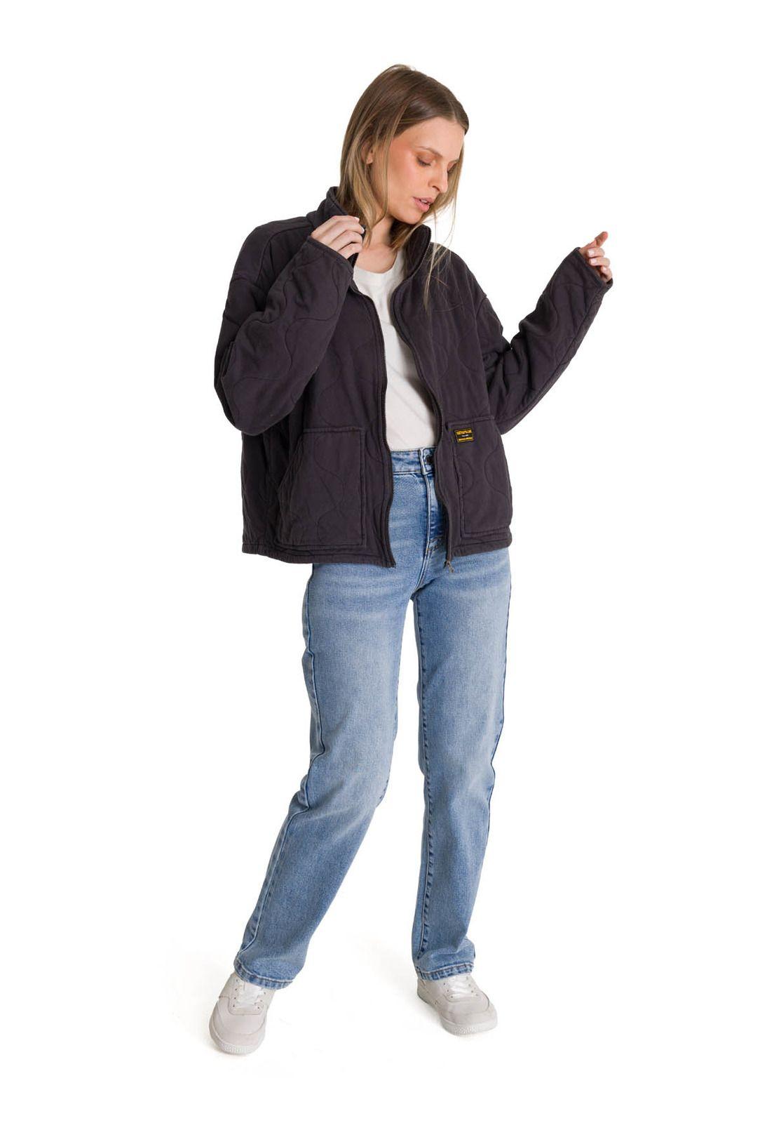 Chaqueta Mujer Cozy Quilted Oversized Azul-6