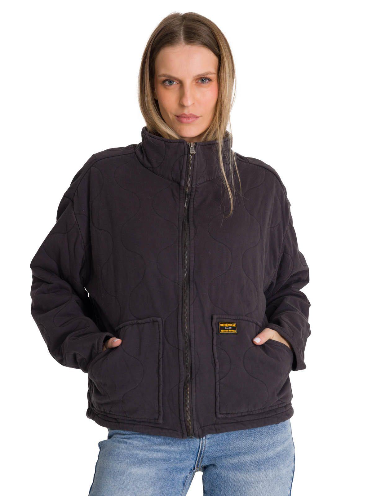 Chaqueta Mujer Cozy Quilted Oversized Azul-3