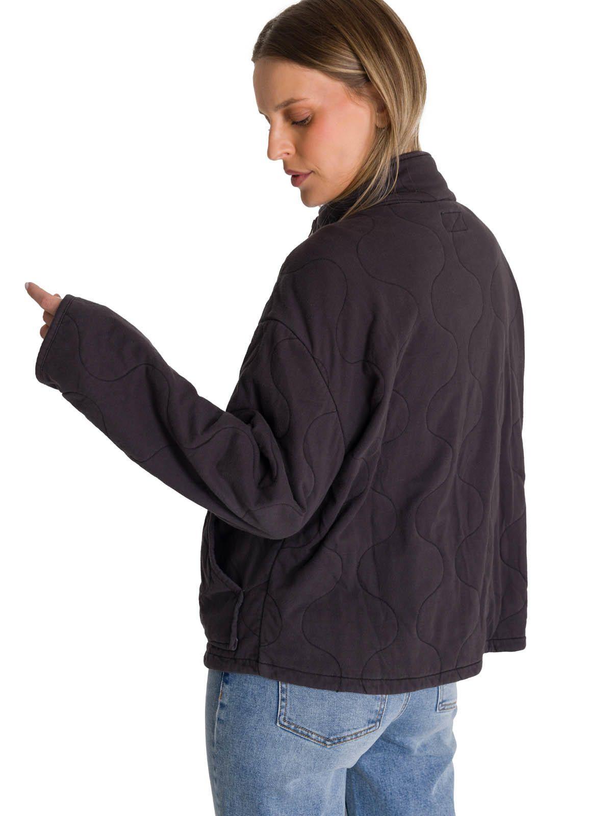 Chaqueta Mujer Cozy Quilted Oversized Azul-4