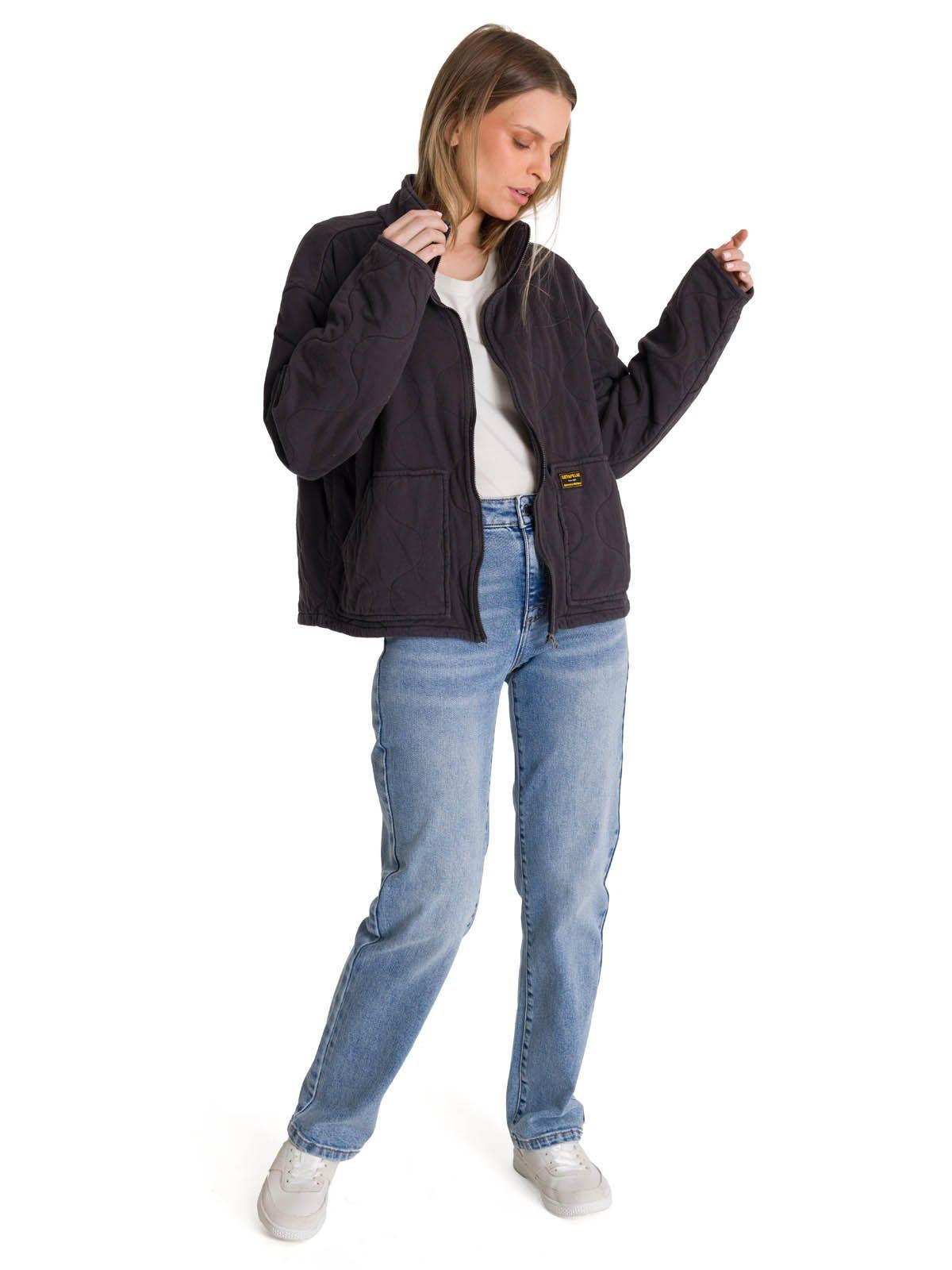 Chaqueta Mujer Cozy Quilted Oversized Azul-6